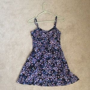 Express floral mini sun dress